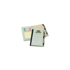 Set organizer “Loison” con calcolatrice e blocco appunti